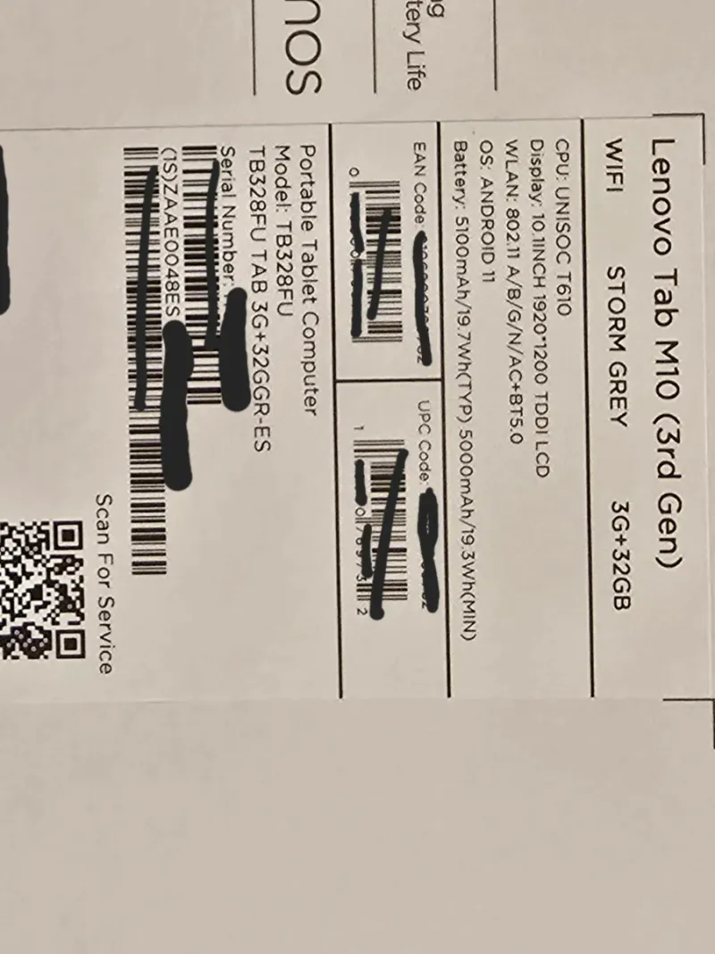 Tablet Lenovo M10 (3rd Gen) afbeelding 4