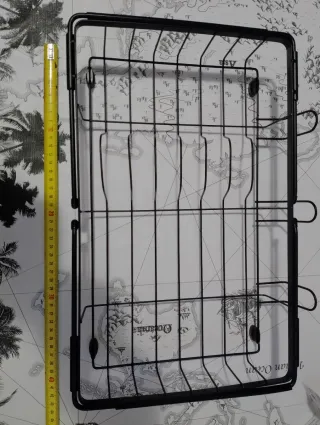 Escurridor de platos metálico extensible
