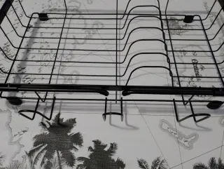 Escurridor de platos metálico extensible