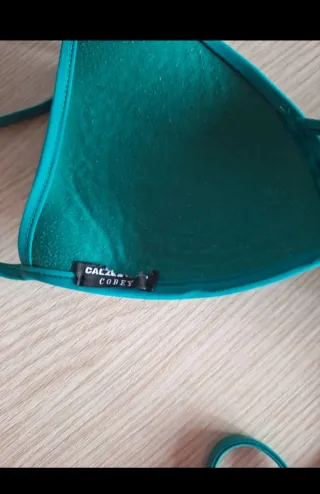 Top bikini Calzedonia verde acqua