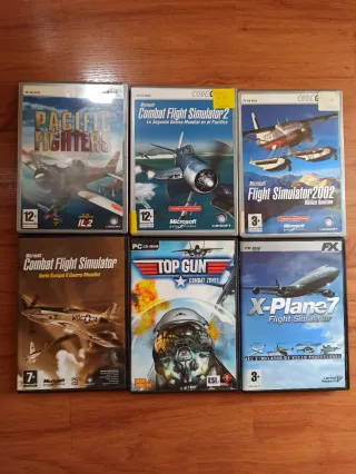 Lote 6 Juegos PC Simulación Vuelo