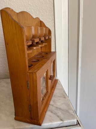 Especiero de madera rústica para colgar