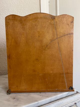 Especiero de madera rústica para colgar