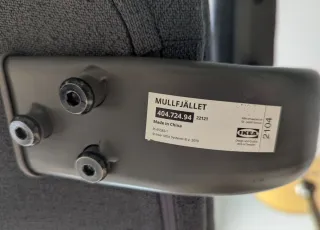 Silla Escritorio Ikea MULLFJÄLLET Gris