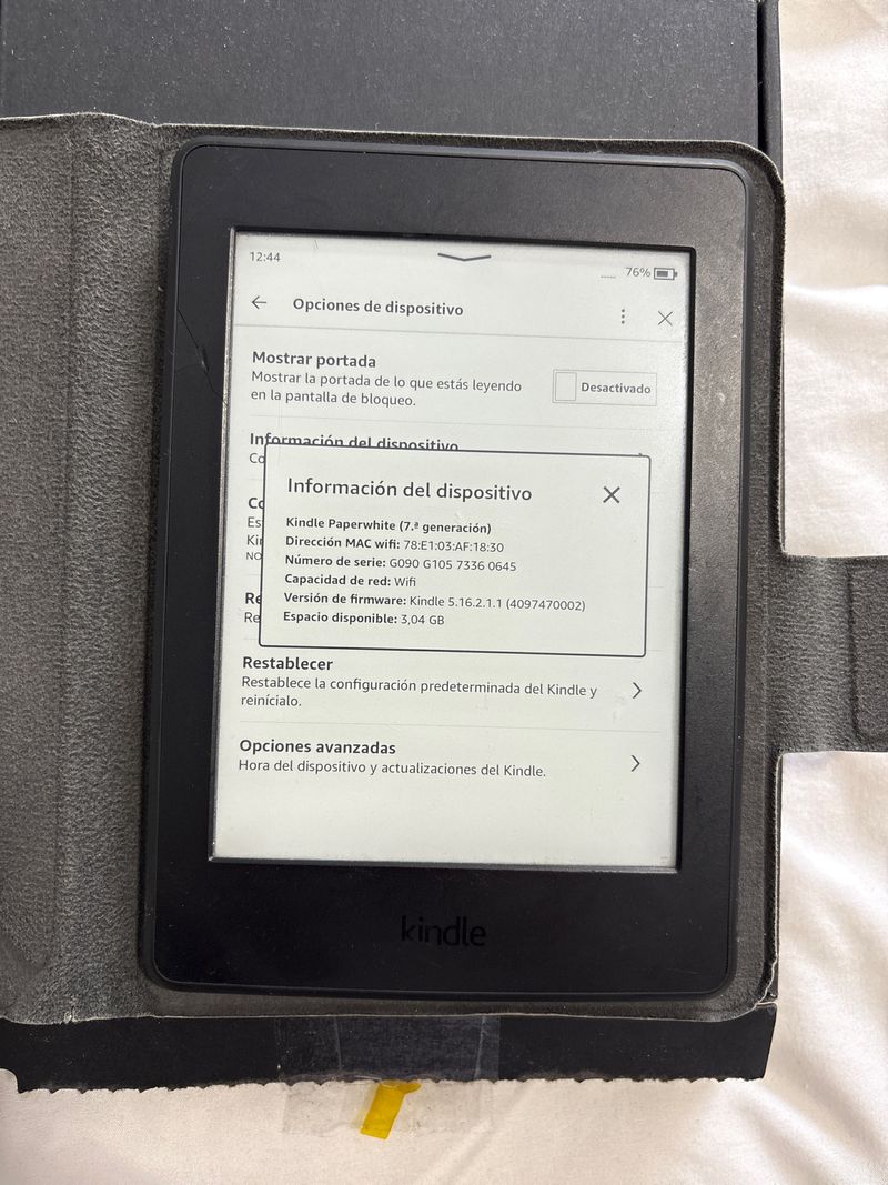 Kindle Paperwhite 7ª Gen Negro