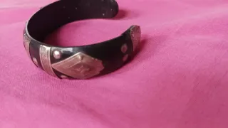 Pulsera Tuareg Plata y Ébano Auténtica