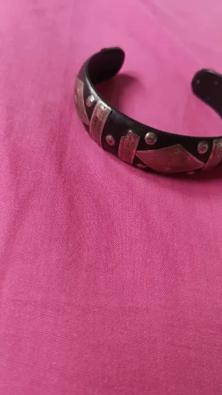 Pulsera Tuareg Plata y Ébano Auténtica