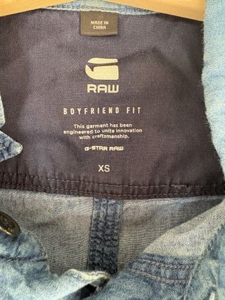 Camisa tejana de manga corta. G-Star Raw