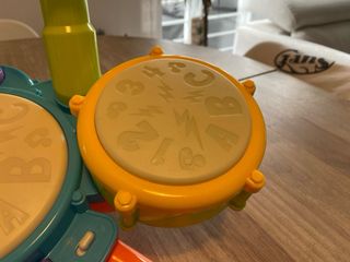 Batería infantil con micrófono