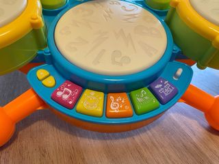 Batería infantil con micrófono