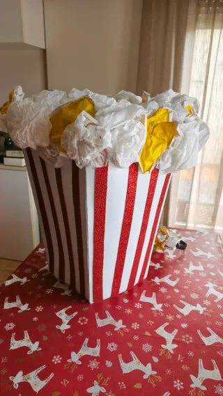 Disfraz cubo palomitas 9-10 años