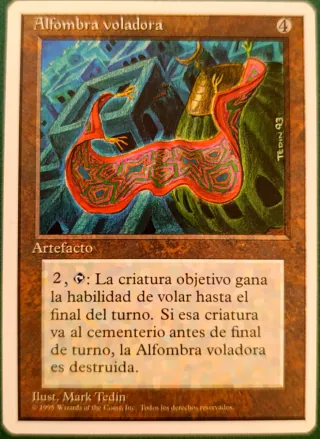 Carta Magic Alfombra Voladora Artefacto