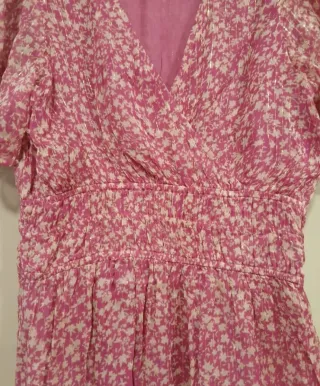 Vestido rosa estampado Brownie talla M