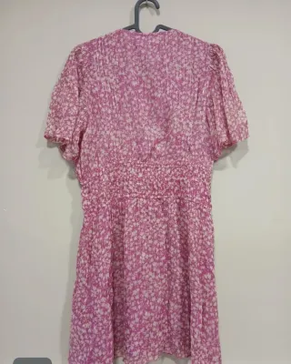 Vestido rosa estampado Brownie talla M