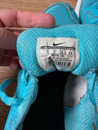 Zapatillas Nike Mujer Turquesa Talla 38.5