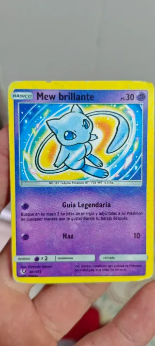 Carta Pokémon Mew Brillante PS 30