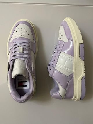 Scarpe Tommy Hilfiger Viola/Bianche Tg 37