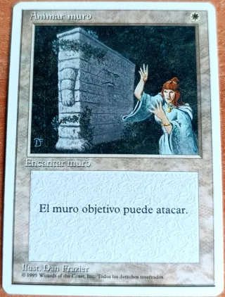 Carta Magic Animar Muro llanura cuarta edición