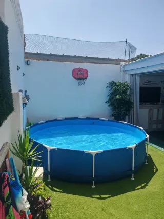 Piscina desmontable con depuradora