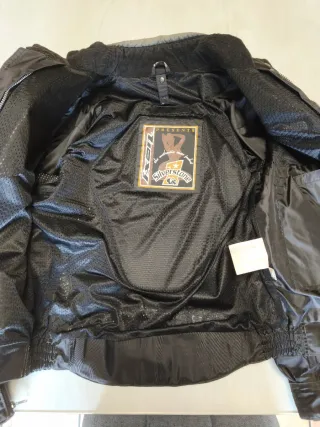 Chaqueta Moto IXON Silverstone Negra, talla XL