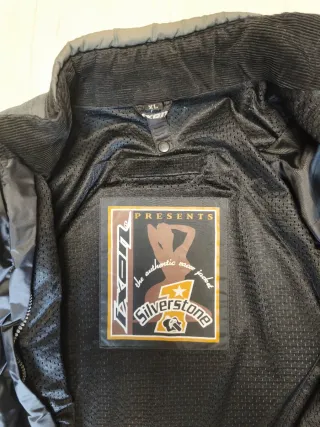 Chaqueta Moto IXON Silverstone Negra, talla XL