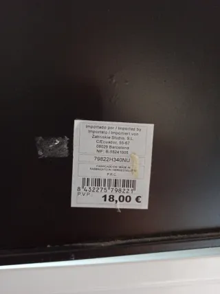 Póster Metálico Mustache comprado en Natura 18€