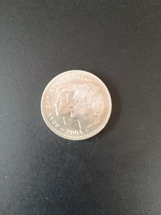 Moneda 12 Euros Plata 2003 Juan Carlos y Sofía