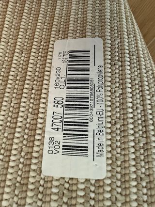 Alfombra Zara Home Sisal Beige