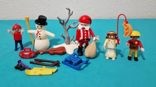 Playmobil Papá Noel con niños y accesorios