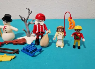 Playmobil Papá Noel con niños y accesorios