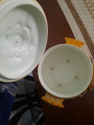 Sopera Antigua Porcelana Flores