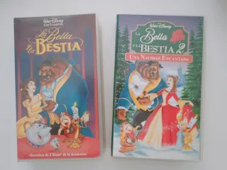 VHS La Bella y la Bestia + La Bella y la Bestia 2