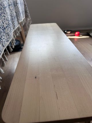Conjunto Mesa y Banco Madera Ikea