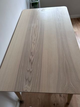 Conjunto Mesa y Banco Madera Ikea