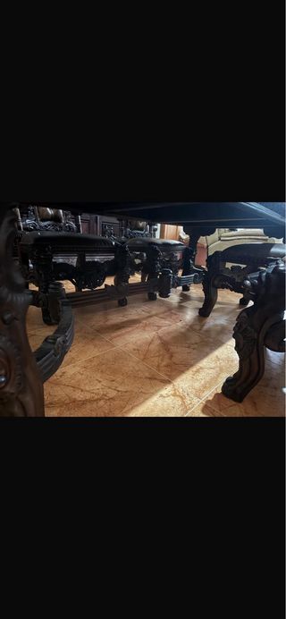 Mueble de madera con vitrina pack completo