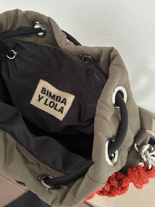 Bolso Bimba y Lola verde con asa larga y corta