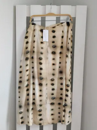 Mango: falda mido fruncido -XL-