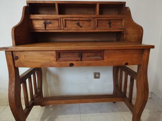 Escritorio Rústico Mexicano Madera Maciza