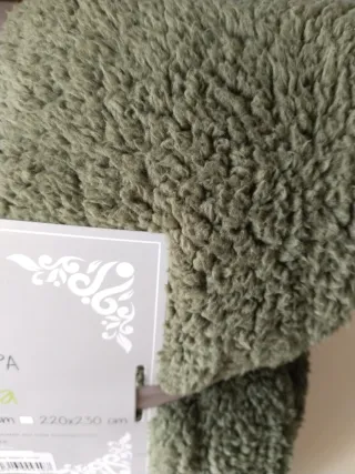 Manta Happy Home Plaid Sherpa Lucena Verde