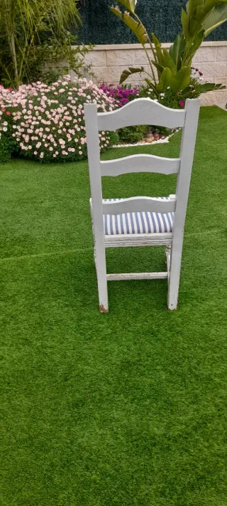 Conjunto 8 Sillas Provenzales Madera Maciza Tapiza