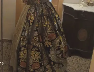 Traje de Fallera Azul Oscuro