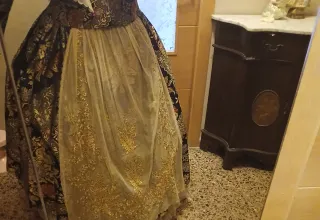 Traje de Fallera Azul Oscuro