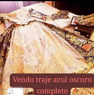 Traje de Fallera Azul Oscuro