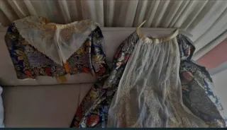 Traje de Fallera Azul Oscuro