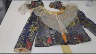 Traje de Fallera Azul Oscuro