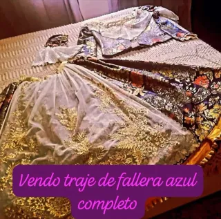 Traje de Fallera Azul Oscuro