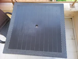 Mesa y 2 Sillas Terraza Plástico