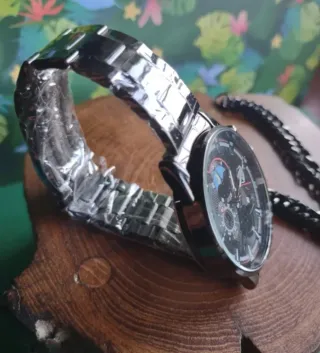 Reloj DEYROS Negro y pulsera de hombre