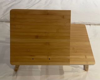 Mesa auxiliar bambú patas plegables