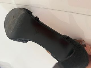 Sandalias de tacón negras